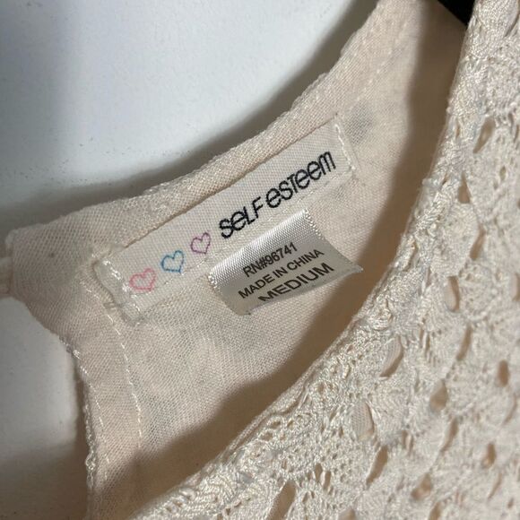 Self  Esteem crochet lace blouse - Picture 2 of 3
